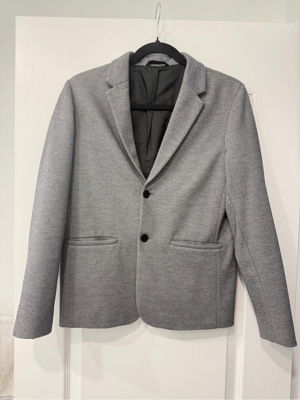 Boys Gray Two-Button Blazer- suit jacket - Classic Tailored Fit
